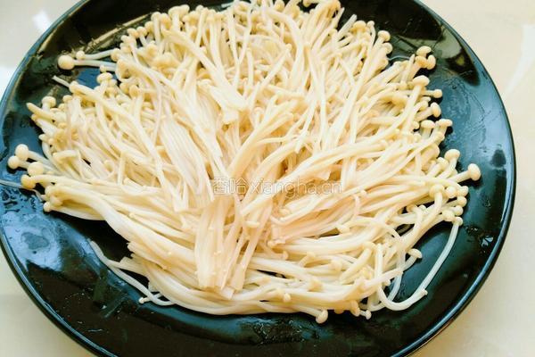 蒜香金针菇的做法图解3