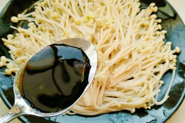 蒜香金针菇的做法图解4