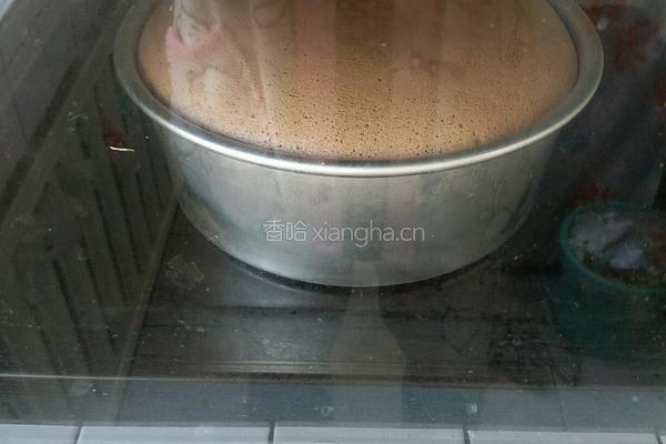8寸巧克力戚风蛋糕（不开裂版）的做法图解16