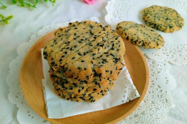 黑芝麻酥饼的做法图解11