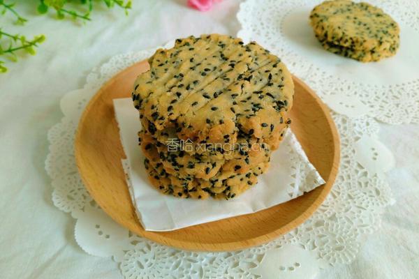 黑芝麻酥饼的做法图解10