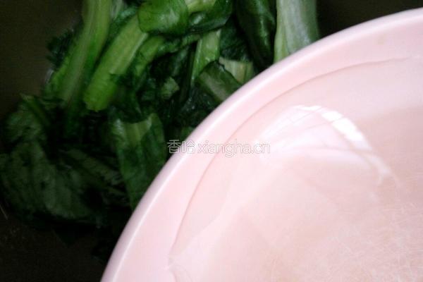 炒油麦菜的做法图解5