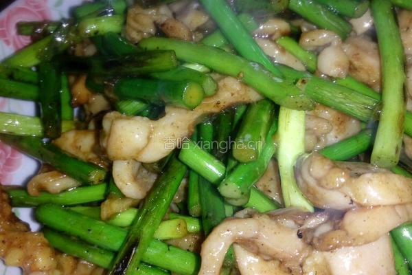 蒜苔炒鸡胸的做法图解11