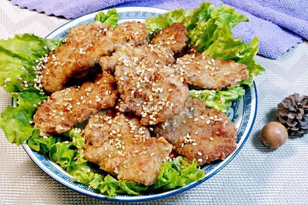 干煎五香里脊肉的做法图解9