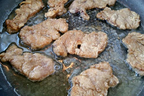 干煎五香里脊肉的做法图解8