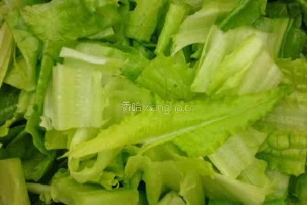 青菜炒面的做法图解1