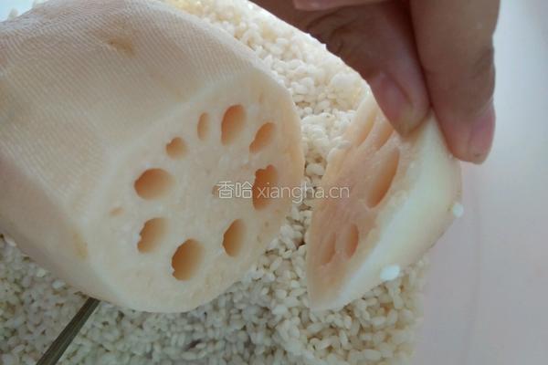 花生糯米藕的做法图解4
