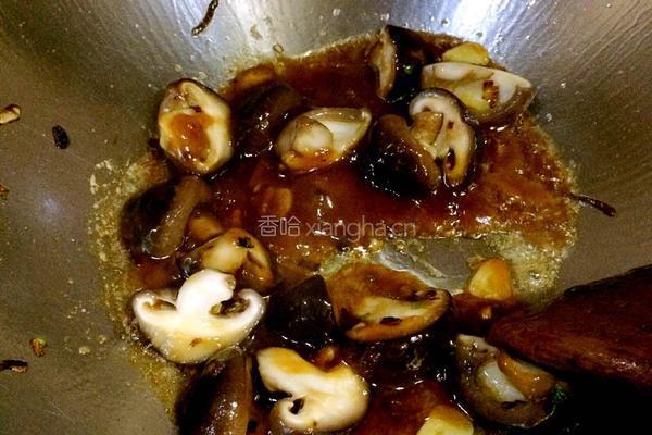 香菇扒油菜的做法图解9