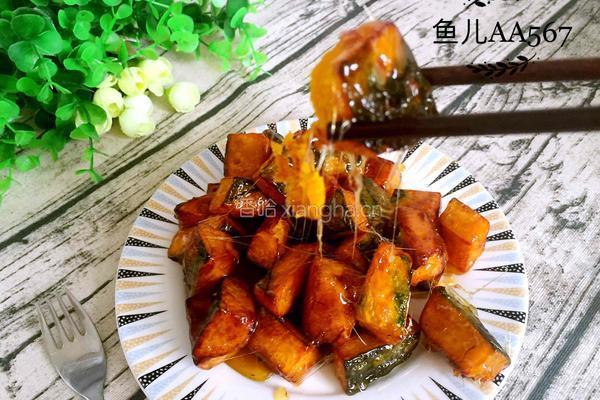 拔丝窝瓜的做法图解14