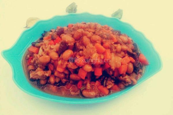 茄汁黄豆炸酱面的做法图解6