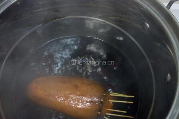 蜜汁莲藕的做法图解4