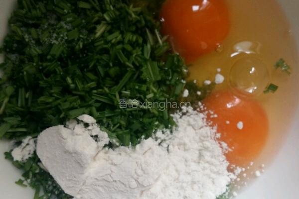 小麦草鸡蛋饼的做法图解2