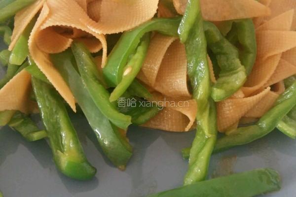 素炒尖椒干豆腐