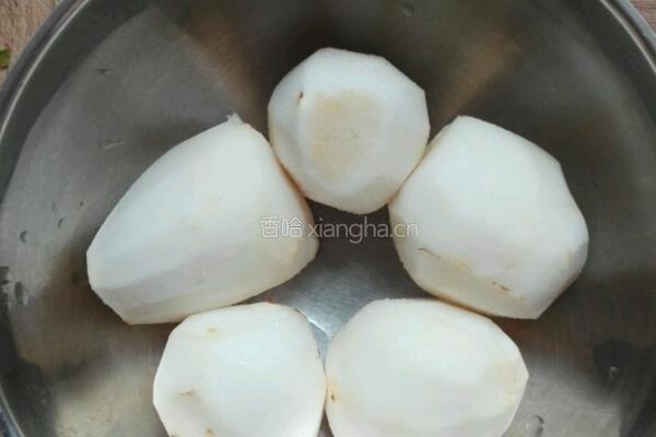 虾球滑溜芋头的做法图解3