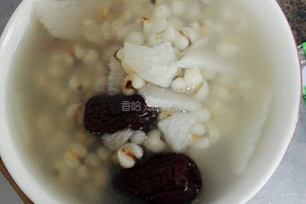 薏米红枣山药粥的做法图解5