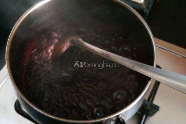 紫米玫瑰布丁的做法图解1