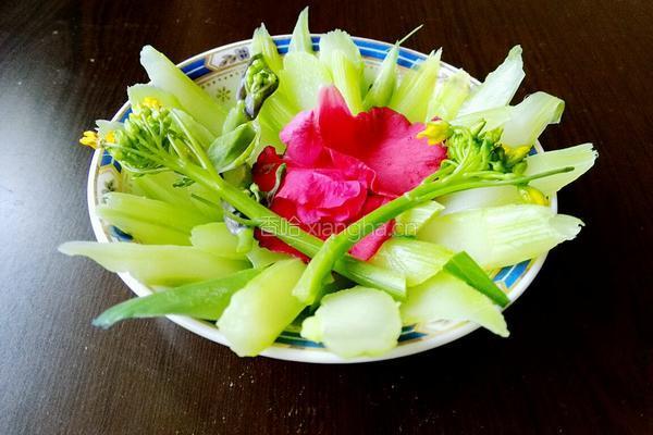鲜花时蔬紫菜苔的做法图解11