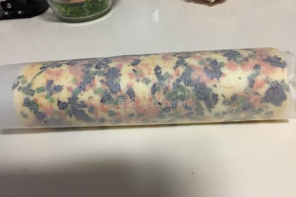 香葱海苔肉松蛋糕卷的做法图解21