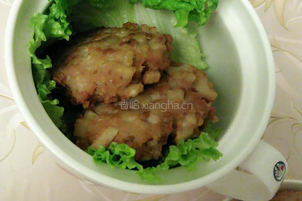 莲藕肉饼的做法图解5