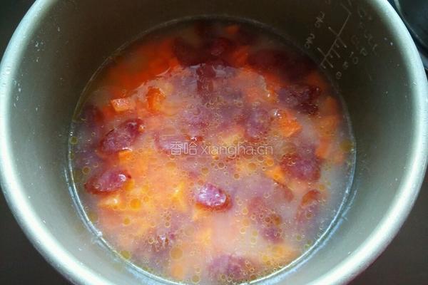 香肠焖饭的做法图解7