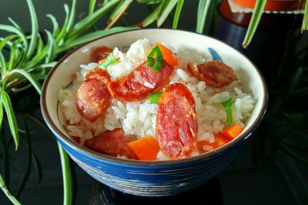 香肠焖饭的做法图解12