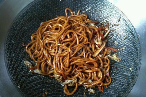 酱汁炒面的做法图解11