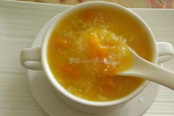 大小米南瓜粥