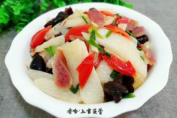 腊肠炒山药