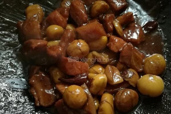 板栗红烧肉的做法图解7