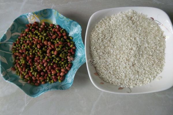 红绿豆糯米饭的做法图解3