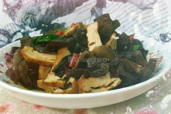 木耳炒豆干的做法图解8