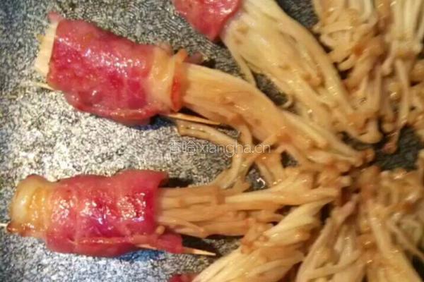 培根金针菇的做法图解5