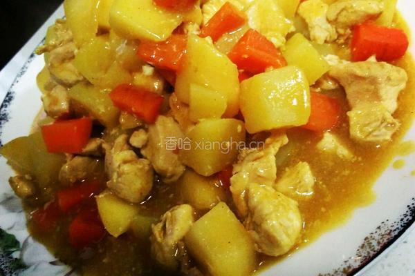 快手版咖喱鸡丁的做法图解12