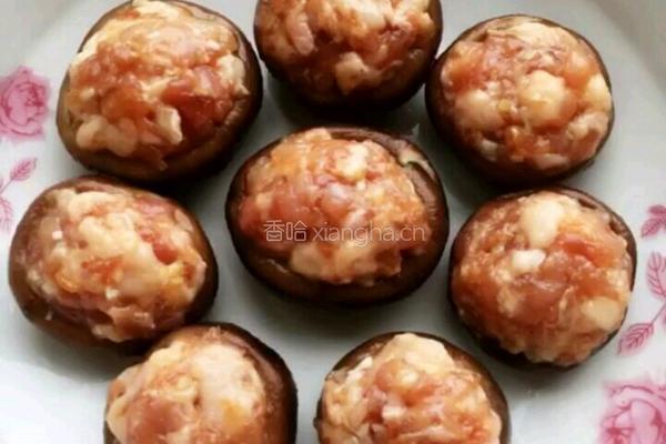 香菇酿肉的做法图解4