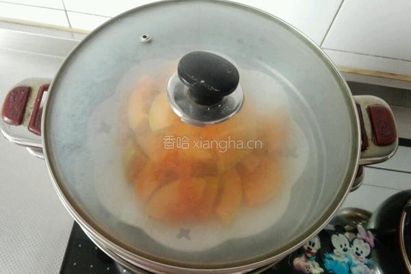 玫瑰南瓜糕的做法图解5