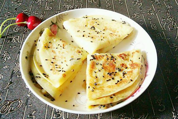 奶香苹果煎饼的做法图解13