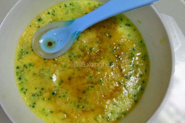宝宝辅食西蓝花蒸蛋的做法图解4