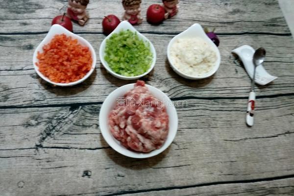 蔬菜肉丸子的做法图解2