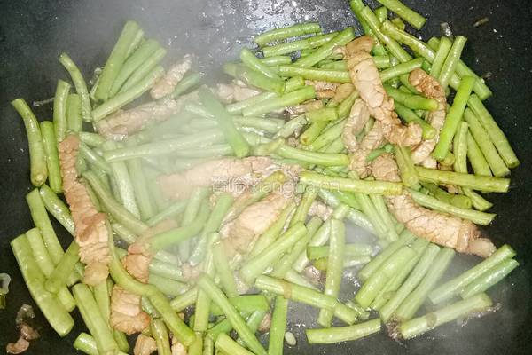 炒豇豆的做法图解4