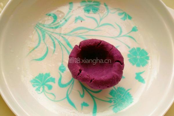 紫薯豆沙饼的做法图解7