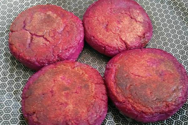 紫薯豆沙饼的做法图解12