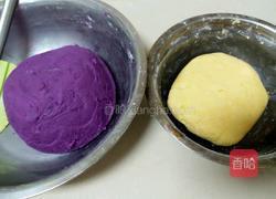 椰香双色薯饼的做法图解6