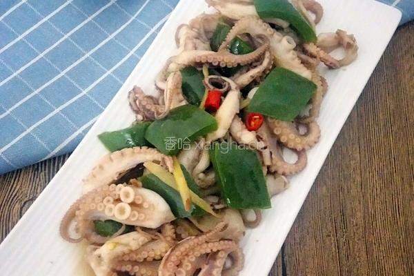 青椒炒章鱼的做法图解10