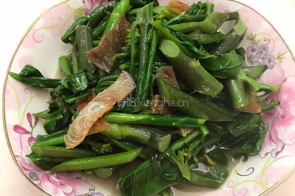 翅脯炒芥兰的做法图解13