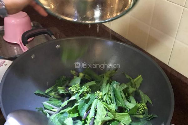 翅脯炒芥兰的做法图解8