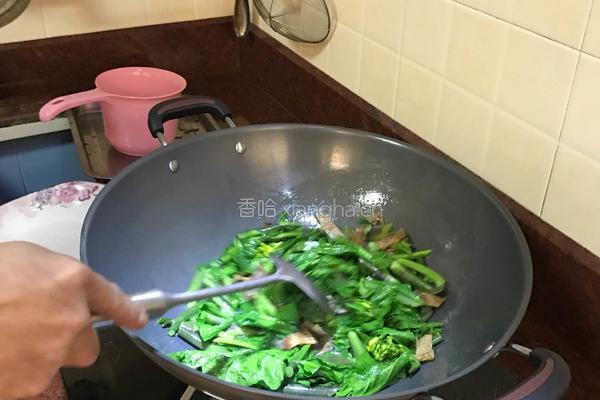 翅脯炒芥兰的做法图解12