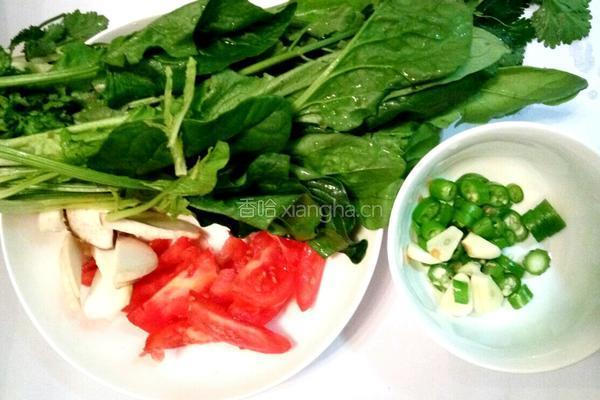 青菜乌冬面的做法图解1