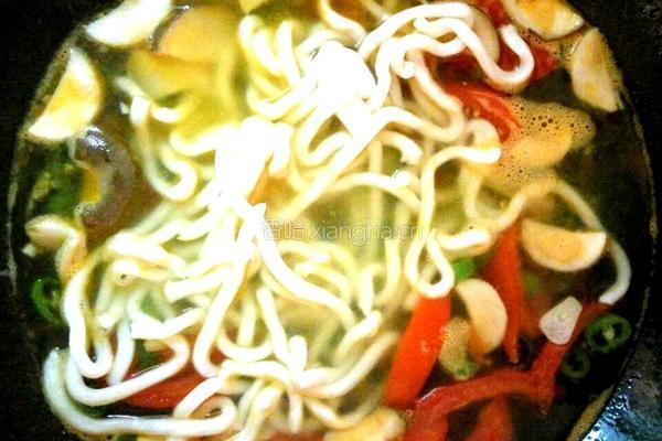 青菜乌冬面的做法图解4