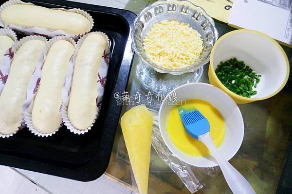 葱香芝士肉松面包的做法图解17
