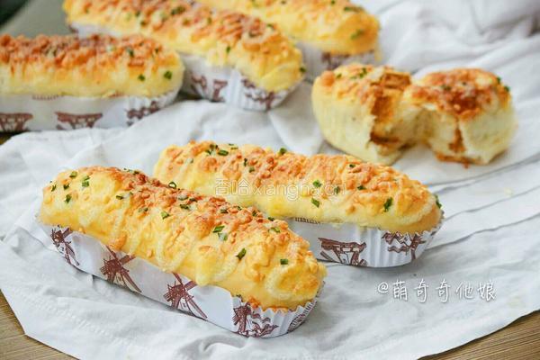 葱香芝士肉松面包的做法图解23
